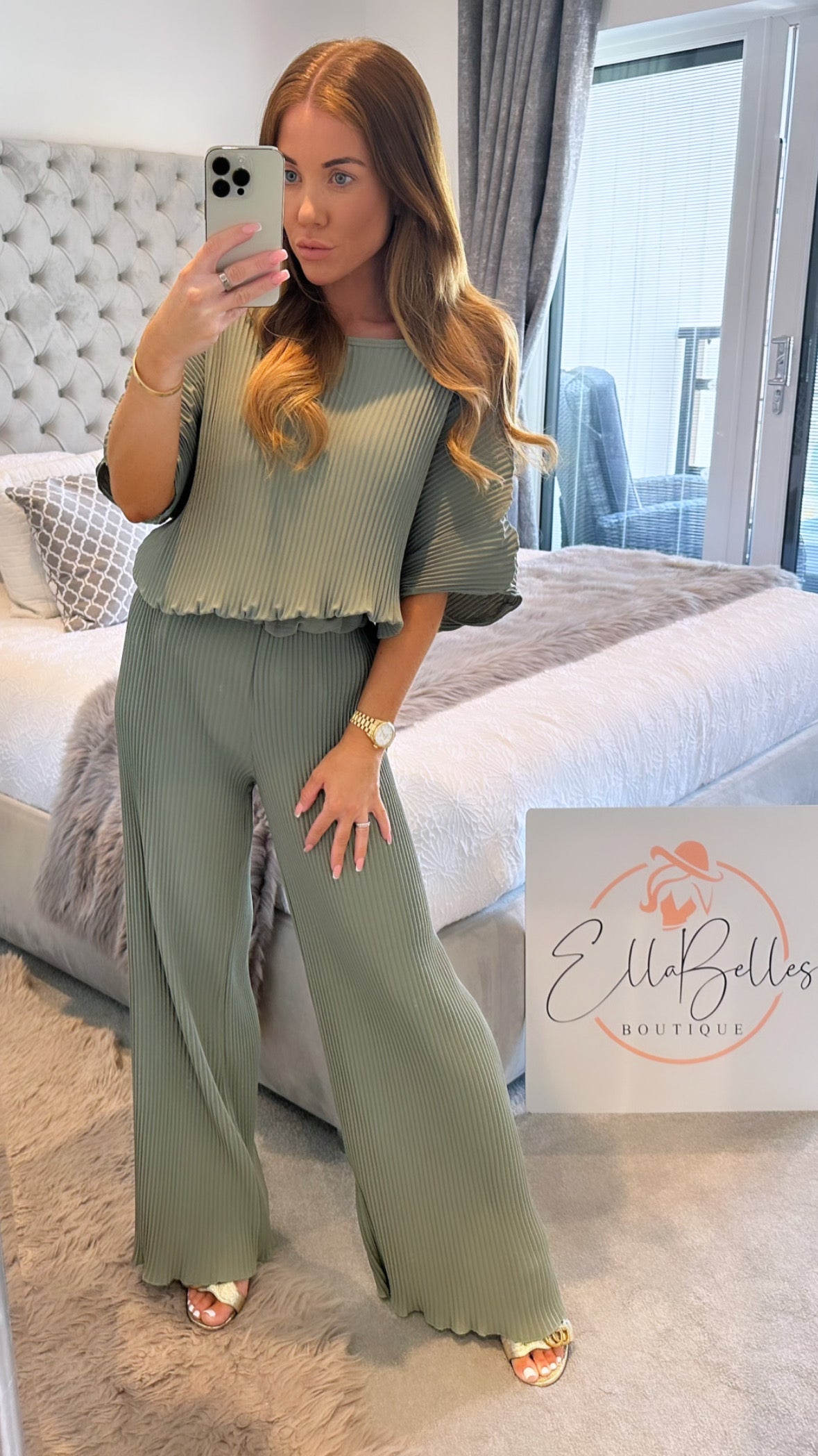 Pleated Trouser Co-ord set