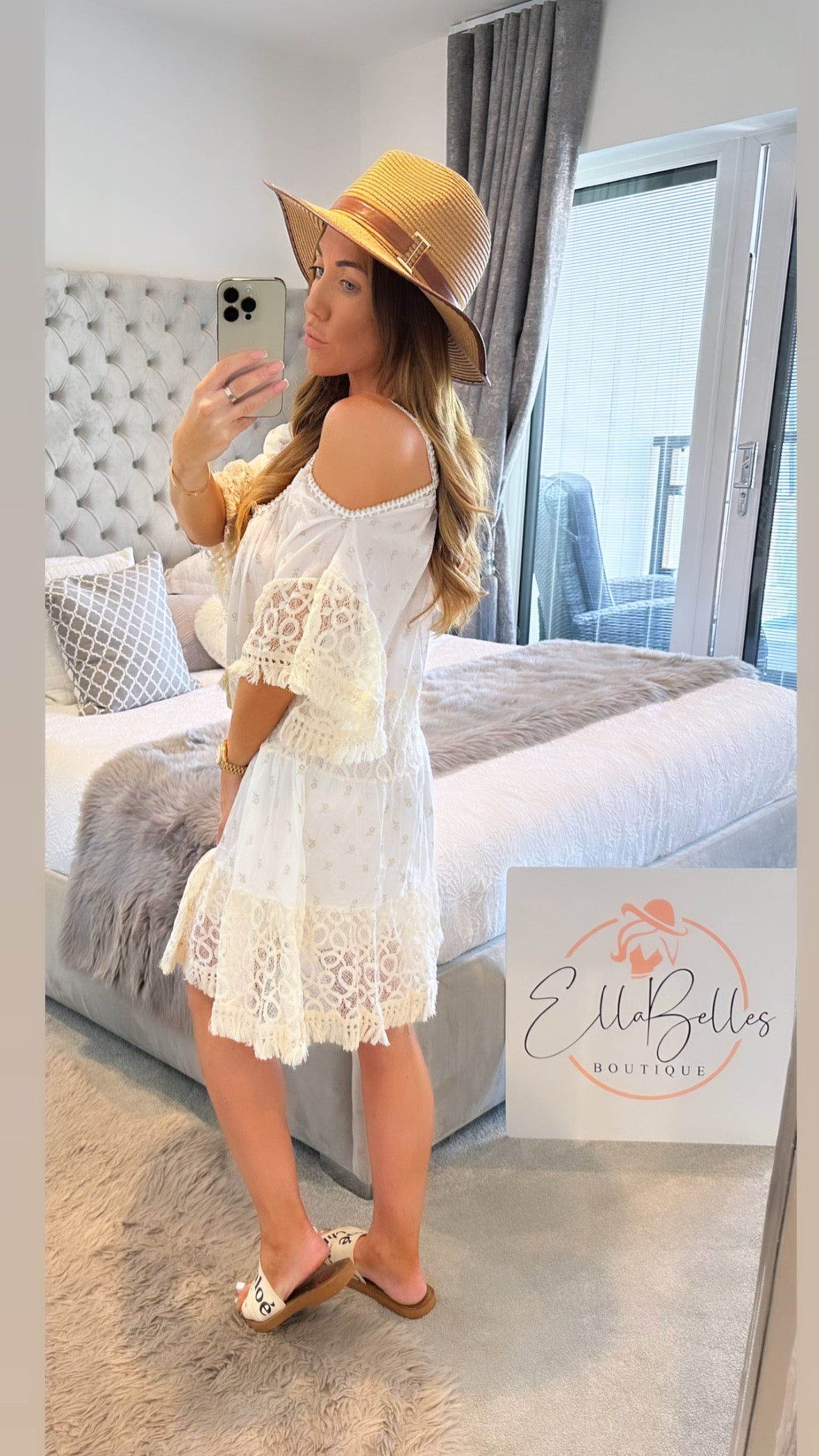 Boho White Dress