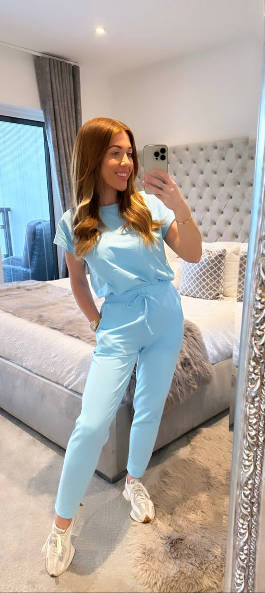 Baby Blue Joggers & T-Shirt set